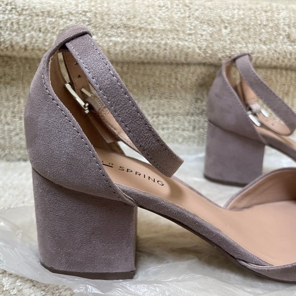 Call It Spring Taupe Block-Heeled Sandals Size 7 - Picture 7 of 8